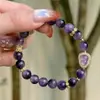 Pulsera de Amatista Natural Moda Estilo Calabaza Pulsera Original Cinco Elementos Cristal Fuego Púrpura Nueve Pulsera Venta al por Mayor Venta Caliente