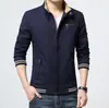 Comercio Exterior Primavera Chaqueta Casual para Hombre de Longitud Media Moderna Talla Grande Hombre Algodón Delgado Cortavientos Abrigo para Hombre Superior