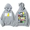 Sudadera con Estampado Gráfico, Manga Larga, Lana, Invierno, Con Capucha, Unisex, Corte Holgado
