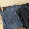 2026 Nueva Chaqueta de Mezclilla de Manga Larga con Cuello Solapa a la Moda Estilo Coreano para Mujer, Corte Holgado, Adelgazante, Top Versátil, Camisa de Mezclilla para Mujer