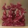 Cinnabar Vermelho Roxo Areia Dourada Fu Lu Shou Xi Cai Cinco Fortunas Linmen Cabaça Bênção de Paz Enfeites Decorações para Casa