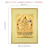 Bodhisattva Manjusri Pintado à Mão Thangka Nepal Thangka Banhado a Ouro Entrada da Sala de Estar Madeira Maciça Pintura Decorativa de Pendurar