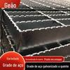 Grade de aço galvanizado a quente dentada tampa de vala de drenagem placa de piso serrilhada grade de aço de plataforma grade de aço soldada
