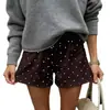 Shorts básicos de poá em estilo coreano, suaves e simples, soltos e com bom caimento, anti-exposição, shorts casuais de perna larga