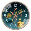 Reloj de Pared Sala de Estar Arte de Carpas Reloj Decorativo Nuevo Estilo Chino Estilo Chino Simple Moda Alce Reloj Atmosférico Creativo