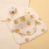 Babero para Bebé Primavera y Verano Crepé Fino Toalla Triangular de Cuatro Capas Babero para Niños Toalla Resbaladiza de Gasa de Algodón Impermeable para Bebé