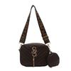 Bolso de Hombro Ancho con Estampado de Letras Artísticas Estilo Coreano para Mujer, Bolso de Cámara Primavera 2025, Bolso Cruzado Ins, Bolso Cuadrado Pequeño