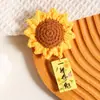 Broche de Girasol Tejido de Nuevo Estilo, un Regalo para Levantar la Moral de los Estudiantes que Presentan Exámenes, un Regalo de Graduación que les Trae Gran Éxito