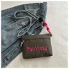 Bolso de Lona Bordado con Letras de Dopamina Estilo Nuevo 2026 para Mujer, Bolso Cruzado Ligero para Teléfono, Bolso de Hombro Casual para el Día a Día, Moderno