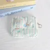 Portatarjetas con Cierre de Tapa abatible Estampado de Dibujos Animados, Portadocumentos de Identidad, Bolsa de Almacenamiento Portátil Multifuncional de Gran Capacidad, Mini Bolsa para Auriculares de Aspecto Elegante