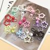 Llavero acrílico con forma de estrella de cinco puntas, accesorio de bricolaje, colgante, funda para auriculares, adornos para Airpods, accesorios de bricolaje