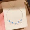 Pulseira Pingente Estrela de Zircônia Dopamina Doce, Fresca, Exquisita, Luxo Leve, Nicho, Joias Femininas de Alta Qualidade