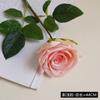 Flor Artificial de Rosa Hidratante de Tallo Único Flor Artificial Nórdica Simulada Adorno para Mesa de Comedor de Sala de Estar Mueble de TV Rosa Hidratante al Tacto