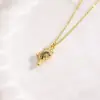 Série Marinha de Nicho Transfronteiriça Pingente de Colar Estrela do Mar Concha Estrela do Mar Acessórios de Joias de Cobre Versáteis para Personalidade Feminina Pingente