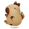 Balão Capivara de Filme de Alumínio Desenho Animado Venda em Feira Noturna Balão de Hélio Flutuante para Crianças Decoração de Festa de Aniversário Balão de Filme de Alumínio