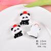 Novo Dos Desenhos Animados Bonito Panda Resina Acessórios Artesanais diy Material Bolsa Caso Do Telefone Móvel Geladeira Adesivo Corda De Cabelo Acessórios De Cabelo Adesivo