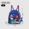 Linda Bolsa de Natación Infantil de Dibujos Animados Pvc Impermeable Mochila Deportiva Viaje Ligera Portátil Bolsa de Almacenamiento de Ropa