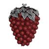 Bolso de Mano Cristal de Uva Bolso de Noche Diamante de Uva Hueco Completo Diamante Bolso de Mano para Vestido de Banquete Bolso de Mano para Mujer