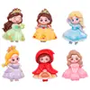 Accesorios de Resina DIY de Dibujos Animados Joyería Versión Q Princesa Pegamento de Crema Pasador Hecho a Mano Funda para Teléfono Móvil Hebilla de Zapato Accesorios para Llavero