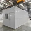 Contenedor Plegable Casa Móvil Vivienda Temporal Dormitorio de Trabajadores Oficina Fácil de Instalar