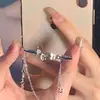 Pulsera de Cadena con Lazo de Doble Capa para Mujer Diseño de Nicho ins Dulce de Gama Alta Hada Super Hada Pulsera Sin Decoloración