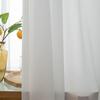 Cortina Visillo Transparente Modelo Nuevo 2026, Deja Pasar la Luz pero No se Ve a Través, para Sala de Estar y Balcón, Producto Terminado Blanco Transparente para Ventanas de Mirador