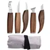 Cuchillo de Talla en Madera Herramientas de Talla Cuchillo de Talla en Madera Hecho a Mano Cuchillo de Talla para Cucharas Cuchillo de Talla para Carpintería Set de Cuchillos de Talla en Nogal Negro