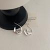 Pendientes Simples Elegantes de Plata de Ley S925 Zuheng para Mujer 2025 Populares en Xiaohongshu Pendientes y Aretes de Estilo Frío de Gama Alta