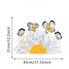 Adesivos de Janela Coloridos Eletrostáticos Transfronteiriços Estilo Girassol Flor de Cerejeira Abelha Absorção Eletrostática Doméstica Adesivos de Janela Impermeáveis Proteção Solar