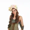 Tiara de Flor para Cabelo Quanzhou Xunpu para Mulheres, Headband de Flor Artificial Popular de Alto Valor para Fotos, Estilo Étnico Hanfu Infantil