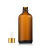 Botella Marrón a Prueba de Luz para Aceite Esencial Botella de Vidrio Engrosado Botella con Gotero de Punta de Plástico 10ml Botella de Vidrio Cosmética al Por Mayor