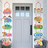 Arranjo de Cena Dia das Crianças Arranjo de Sala de Aula de Jardim de Infância Decoração Arranjo de Portão Penduricalhos Atmosféricos Pendurados na Porta da Loja