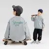 Ropa para Niños Zuoxi Sudadera para Niños 2026 Nueva Chaqueta de Otoño para Niños Camiseta de Manga Larga con Cuello Redondo para Niños Mayores Camiseta Base