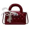 2025 Bolso Cruzado de un Solo Hombro para Mujer Bolso Pequeño Estilo Fragante Bolso Popular para Mujer Estilo Extranjero Estilo Juvenil Bolso de Rombo