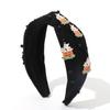 Otoño e invierno 2024 nuevo transfronterizo diadema de Halloween accesorios de fantasma de diablo negro tendencia viento oscuro accesorios para el cabello de vacaciones