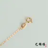 Cadena de eslabones cruzados calandrados enchapada en plata 925 oro rosa collar de plata japonés y coreano cadena de emparejamiento simple cadena de clavícula color dorado cadena larga en forma de O