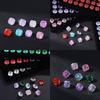 Ninho de Pássaro Cortado Cor Fertilizante Quadrado Tridimensional Luz Luxo Base Pontiaguda Cristal Natural Zircônia Acessórios de Joias Diy Inlay