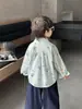 Q126 Camisa de manga larga estilo coreano para niños, nueva colección de otoño 2026, camisa para niños, top elegante de dibujos animados para niños, adecuado para primavera y otoño