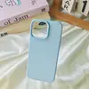 Case de Celular de Arroz Glutinoso Cor Pura com Buraco Grande Adequado para Celular Apple 17/16 Promax Capa Protetora Material Totalmente Inclusivo