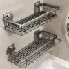 Estante de almacenamiento para inodoro sin perforaciones Estante de baño Inodoro Inodoro Lavabo Suministros Estante de almacenamiento de pared montado en la pared