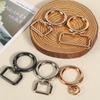 Accesorios de Ferretería para Equipaje Aleación de Zinc Plateado de Alta Calidad Anillo de Resorte Giratorio con Cola Llavero de Joyería Hebilla Colgante de Ferretería