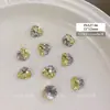 K9 Huevo de Paloma Pila Taladro Uñas Arte Joyería Boutique Hecho a Mano Terminado Ovalado Pila Taladro Uñas Tridimensional