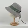 Nuevo Estilo Sombrero de Pescador de Cuerda de Color Bloqueado Estilo Diseñador Sombrero de Sol Casual para Exteriores para Estudiantes para Reducir la Apariencia de Edad y Proteger del Sol