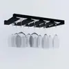 Estante Colgante para Copas de Vino Debajo del Gabinete Estante de Vidrio para Copas de Vino Estante Colgante para Copas de Vino Debajo del Gabinete Estante de Madera para Copas de Vino