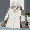 Chaqueta 3 en 1 para exteriores: Clásico Cortavientos, Con Capucha, Resistente a Manchas, Impermeable, Duradero, Esencial para Senderismo, Montañismo y Ciclismo