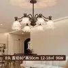 Lustre retrô americano para sala de estar, iluminação estilo francês de lírio-do-vale para quarto principal, luz principal estilo vintage para toda a casa, luminária para sala de jantar