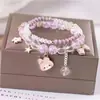 Libro Caperucita Roja Mismo Estilo Estudiante Pulsera de Glaseado de Palomitas de Maíz Hecha a Mano con Cuentas Dibujos Animados Cristal Pulsera Infantil Venta al por Mayor Cajas de Regalo