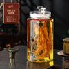 Botella de Copa de Vino Hogar Contenedor Sellado de Alta Gama Licor de Ginseng Tarro de Vino Medicinal Tarro de Vino con Grifo Botella de Vino Especial