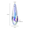 Pendente de cristal importado imitação para iluminação 50mm concha Flor de Bauhinia conta de cristal cortina cor mágica cristal AB pendente atacado