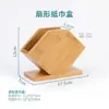 Caja de Pañuelos Personalizable con Logo para Uso Comercial en Restaurantes, Hoteles y Posadas; Caja de Pañuelos de Papel Publicitaria con Grabado; Caja de pañuelos de almacenamiento de bambú; Nuevo producto